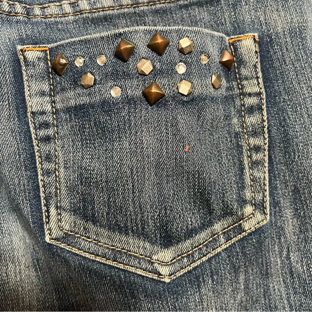 Inc Studded Denim Shorts 2 - Picture 9 of 9